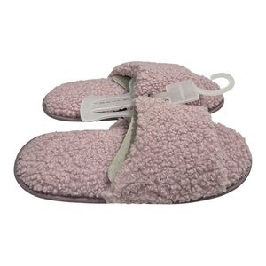 Joe Fresh Lavender Fuzzy Slippers Size L